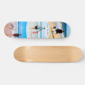 カスタム写真コラージュ文字スケートボードあなたの写真 スケートボード (横)