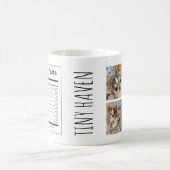 カスタム写真コラージュ犬のブリードファクトチワワ コーヒーマグカップ (中央)