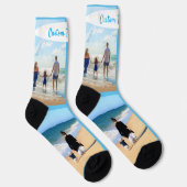 カスタム写真コラージュ靴下あなたの写真と文字 ソックス (右)