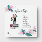 カスタム写真コラージュ1周年彼氏 フォトプラーク (正面)