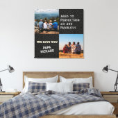 カスタム写真コラージュ60誕生日ギフト男性へ キャンバスプリント (インサイチュ (寝室))