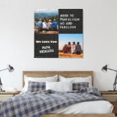 カスタム写真コラージュ60誕生日ギフト男性へ キャンバスプリント (インサイチュ (寝室))