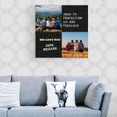 カスタム写真コラージュ60誕生日ギフト男性へ キャンバスプリント