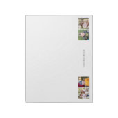 カスタム写真コラージュ「名前の持ち場」かわいい ノートパッド (回転)