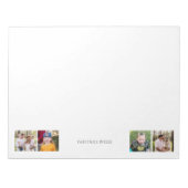 カスタム写真コラージュ「名前の持ち場」かわいい ノートパッド (正面)