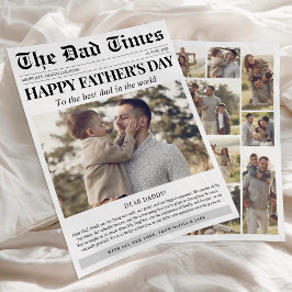 カスタム写真コラージュHappy Father's Day新聞