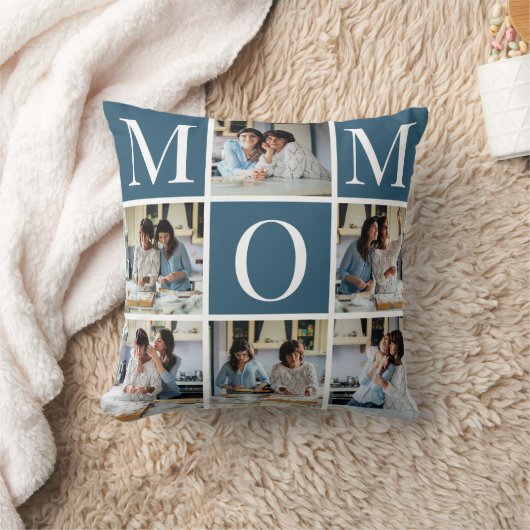カスタム写真コラージュMOMギフト装飾用クッション クッション (ブランケット)