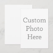 8.9cm x 12.7cmフラットサンキューカード (正面/裏面)