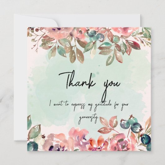 カスタム写真サンキューカード サンキューカード (正面)