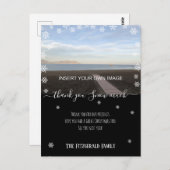 カスタム写真サンキュークリスマス ポストカード (正面/裏面)