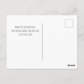 カスタム写真サンキュークリスマス ポストカード (裏面)