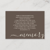 カスタム写真サンディ海ビーチ葬儀記念館 名刺 (裏面)