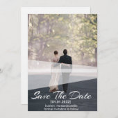 カスタム写真ザオ結婚ブ招待状 セーブザデート (正面/裏面)