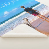 カスタム写真シャーパブランケットあなたの写真と文字 シェルパブランケット (3/4)