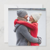 カスタム写真シンプルのエレガントScript結婚's 招待状 (裏面)