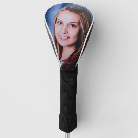 カスタム写真シンプルパーソナライズされた ゴルフヘッドカバー (正面)