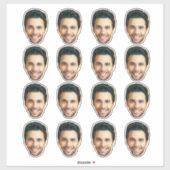 カスタム写真シール | 顔カスタムビニールステッカー シール (シート)