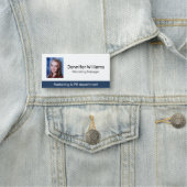 カスタム写真ジョブタイトル従業員名タグ 名札 (インサイチュ)