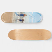 カスタム写真スケートボードギフトあなたの写真と文字 スケートボード (横)