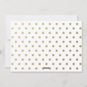 カスタム写真スタイリッシュ金ゴールドはっきりしたメリークリスマス シーズンカード (裏面)