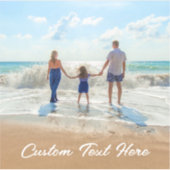 カスタム写真ステッカーあなたの写真と文字 シール (正面)