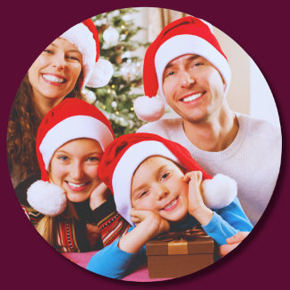 カスタム写真ステッパーソナライズされたカー ラウンドシール