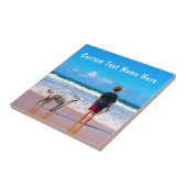 カスタム写真セラミックタイルあなたの写真と文字 タイル (側面)