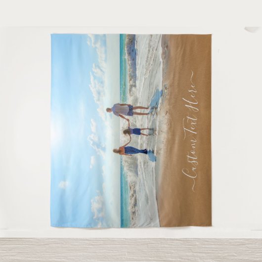 カスタム写真タペストリーあなたの写真と文字 タペストリー (正面)