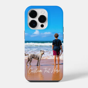 カスタム写真テキストiPhoneケース あなたのペットの写真 iPhone 14 Proケース