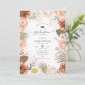 カスタム写真テラコッタボホ卒業式パーティー 招待状 (スタンド正面)