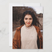 カスタム写真テラコッタボホ卒業式パーティー 招待状 (裏面)