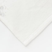 カスタム写真テンプレートオンベージュ&ポーズアンド文字 フリースブランケット (角)