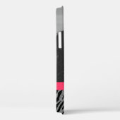 カスタム写真テンプレートガーリーピンクゼブラストライプ Case-Mate iPhoneケース (裏面 / 右)