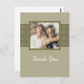 カスタム写真テンプレートサンキューカード ポストカード (正面/裏面)