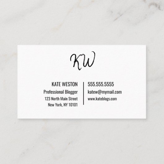 カスタム写真テンプレートデザイン 名刺 (裏面)