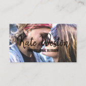 カスタム写真テンプレートデザイン 名刺 (正面)