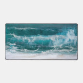 カスタム写真テンプレートパーソナライズされたモダンシンプル デスクマット (正面)