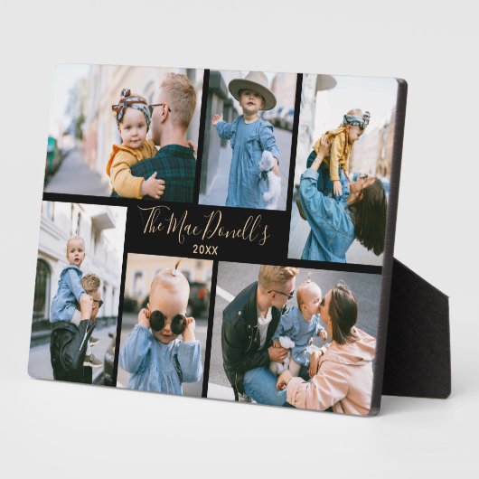 カスタム写真テンプレートブラックプラーク フォトプラーク (側面)