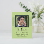 カスタム写真テンプレート卒業発表 案内ポストカード (スタンド正面)