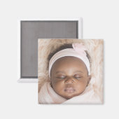 カスタム写真デザイン自分のアップロード写真スクエア マグネット (正面/裏面)