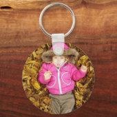 カスタム写真デザイン自分のオンラインアップロード写真 キーホルダー (正面)