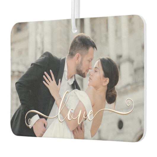 カスタム写真デザイン自分の愛 カーエアーフレッシュナー (左)