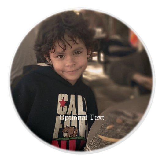 カスタム写真ドレパーソナライズされたザーキャビネット セラミックノブ (正面)