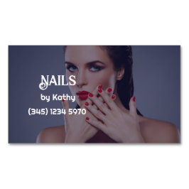 カスタム写真ネイリスト マグネット名刺
