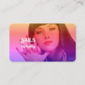 カスタム写真ネイリスト 名刺 (正面)