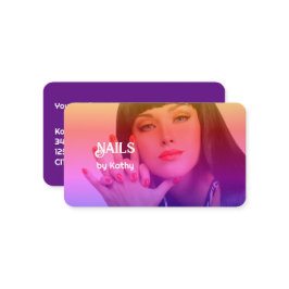 カスタム写真ネイリスト 名刺