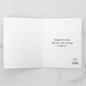 カスタム写真ハッピーバースデー最高のボーイフレンド カード (内部)