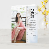 カスタム写真ハッピーバースデー カード (黄色い花)