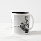 カスタム写真ハッピー父の日コーヒーマグ ツートーンマグカップ (正面右)