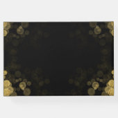 カスタム写真ハッピー退職金ゴールド紙吹雪 ゲストブック (裏面)